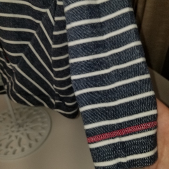 Columbia Sportswear Company Navy striped hoodie M - Picture 4 of 7